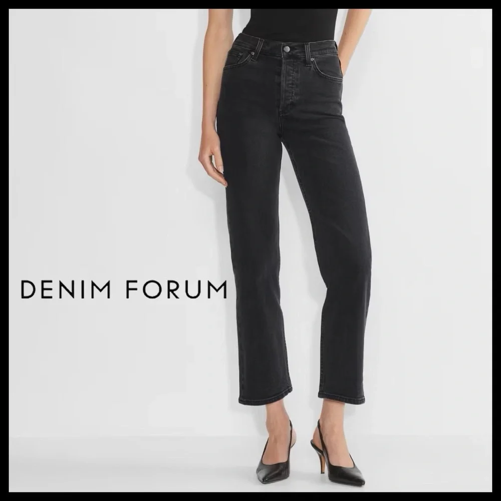 Denim Forum Arlo High Rise Straight 28L - Picture 1 of 11